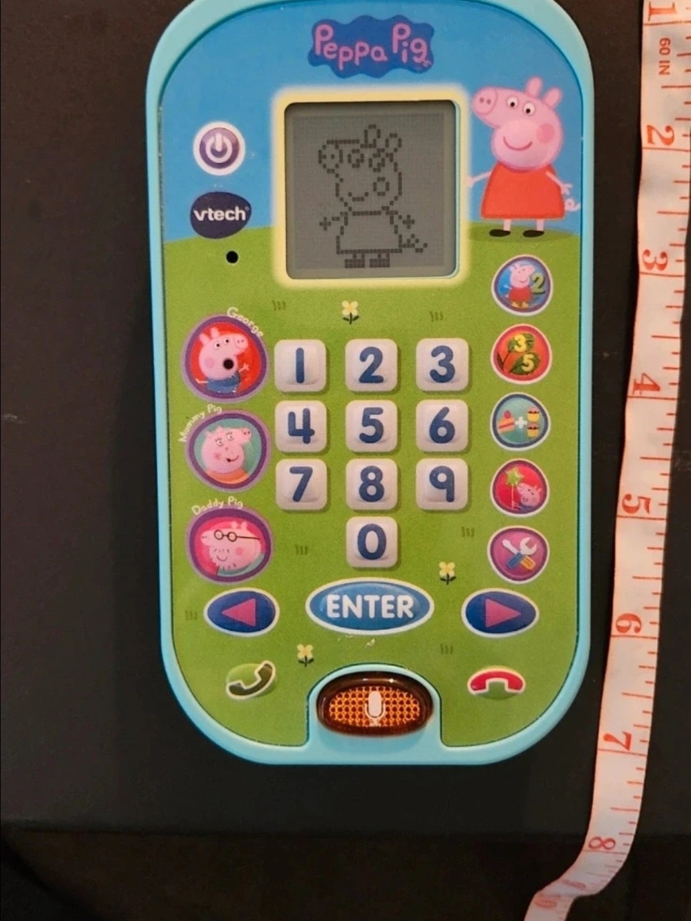 VTech Peppa Pig Learning Phone Blue & Green